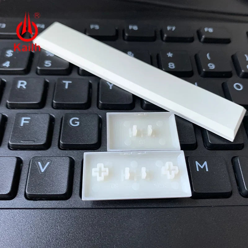 Kailh Low Profile Keycaps White Black 1.5U Spacebar – Qme Mechanical Keyboard Keycaps Qme