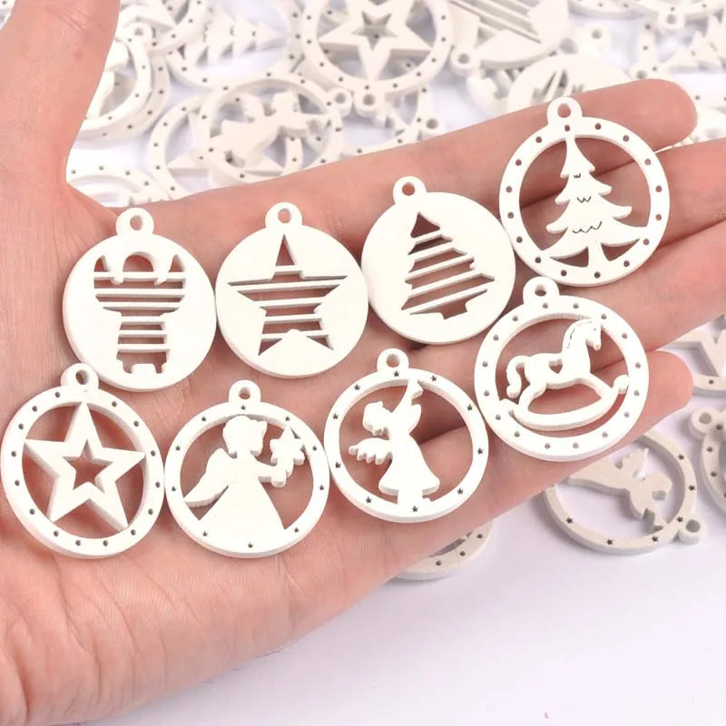 Wood Craft Shapes – Angels, Stars & Horse DIY Scrapbooking Wooden Craft Shapes Qme