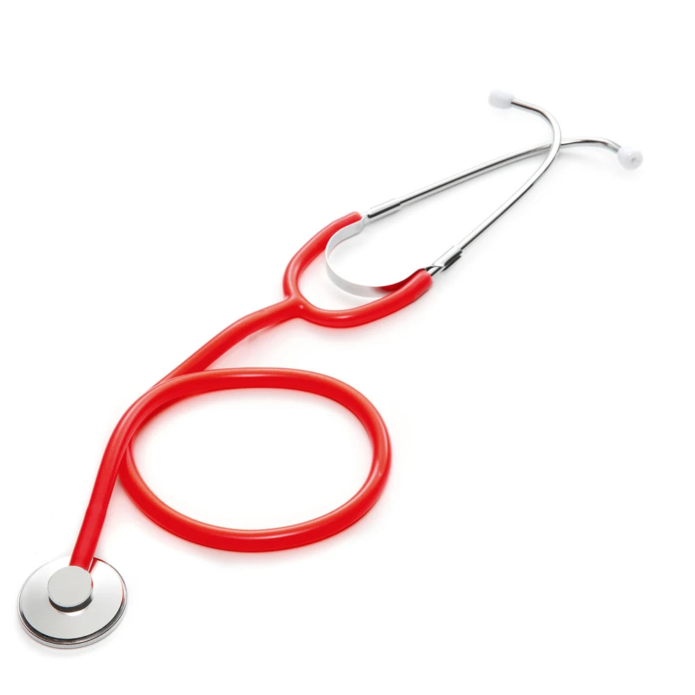 XceeFit Single Head Professional Stethoscope – Doctor & Vet Medical Stethoscope Qst Red