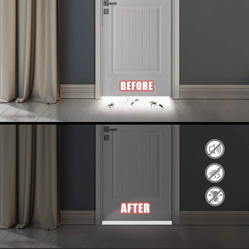 Door Bottom Weather Stripping Draft Blocker Self-Adhesive Silicone Door Weather Stripping Qme