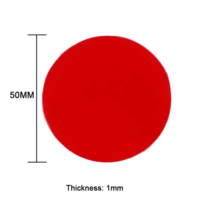 Transparent Acrylic Double Sided Tape Pads – Waterproof No Trace Adhesive Tape Pads Qme Round 50mm 20pcs