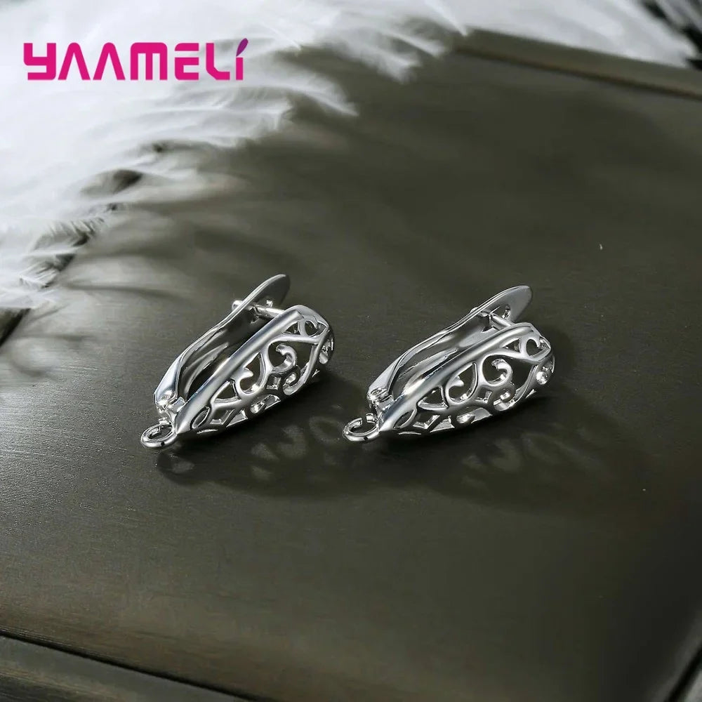 S925 Sterling Silver Leverback Earwire Findings – 27 Styles Earring Findings Qme