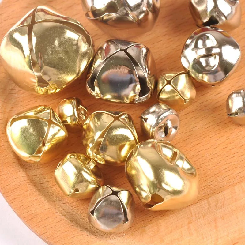Gold & Silver Mini Jingle Bells for DIY Crafts & Party Decor Craft Bell Embellishments Qme