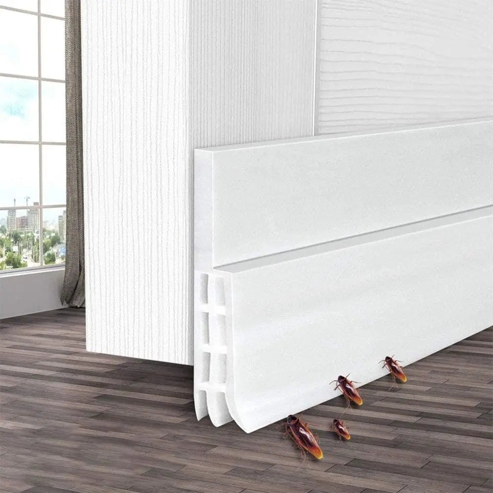 Under Door Draft Stopper | Adhesive Silicone Seal – Dust & Noise Door Draft Stopper Qme