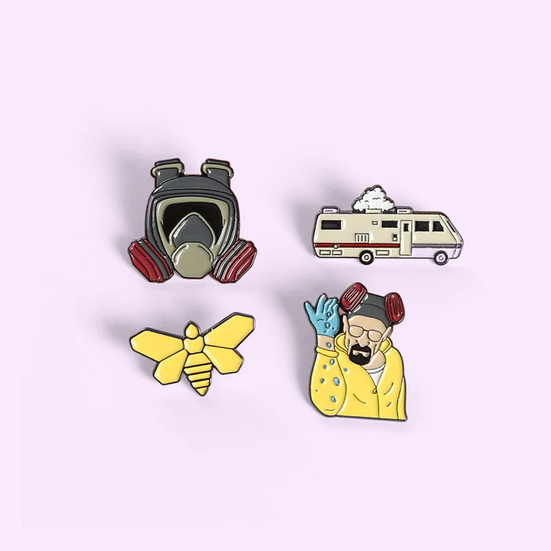 Breaking Bad Enamel Lapel Pin – TV Series Fan Brooch Enamel Lapel Pin Qme