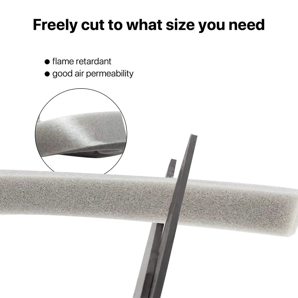 4M PU Foam Seal Strip Tape – Door & Window Weather Stripping Foam Weather Strip Qme