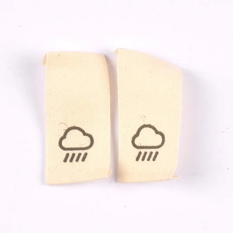 Cotton Woven Garment Care Labels | Weather Pattern 50pcs Woven Garment Labels Qme