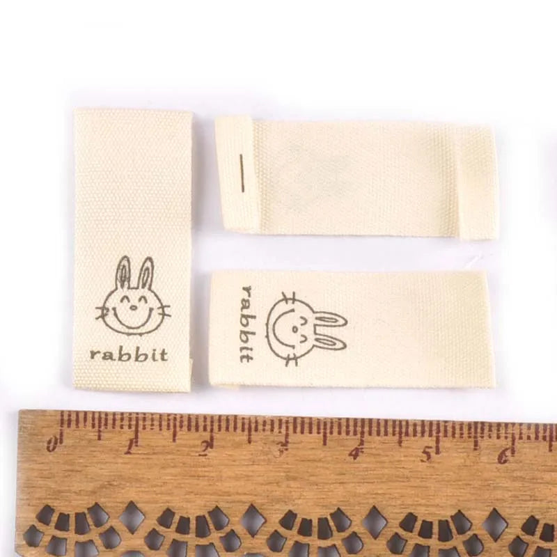 Mixed Animal Print Cotton Woven Labels 50pcs – DIY Sewing Woven Sewing Labels Qme
