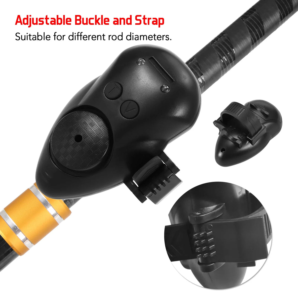 Fishing Bait Alarm LED Alert Luminous Indicator – 2 Colors Fishing Bite Alarm Qme