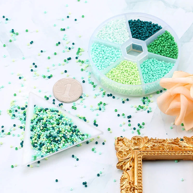 Gradient Glass Seed Beads Kit – Jewelry Making & Needlework Seed Bead Kit Qme