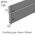 Under Door Draft Stopper | Adhesive Silicone Seal – Dust & Noise Door Draft Stopper Qme gray 1M