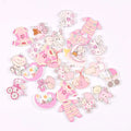 Mixed Pink & Blue Painted Wood Buttons – Sewing & Scrapbooking DIY Craft Wood Buttons Qme Mix pink