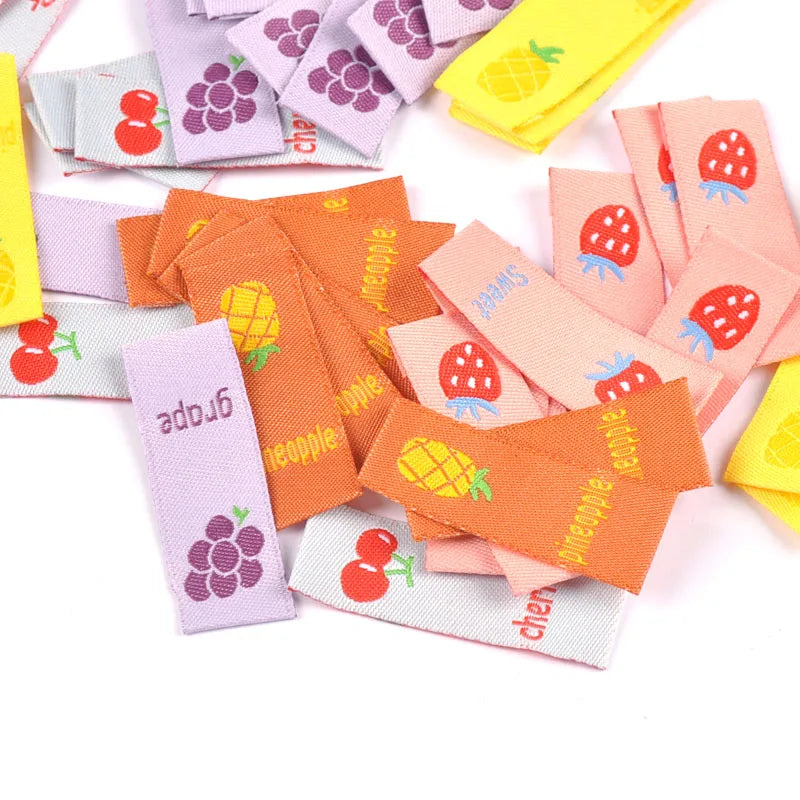 50pcs Fruit Embroidery Sewing Labels – DIY Craft Tags Embroidery Sewing Labels Qme