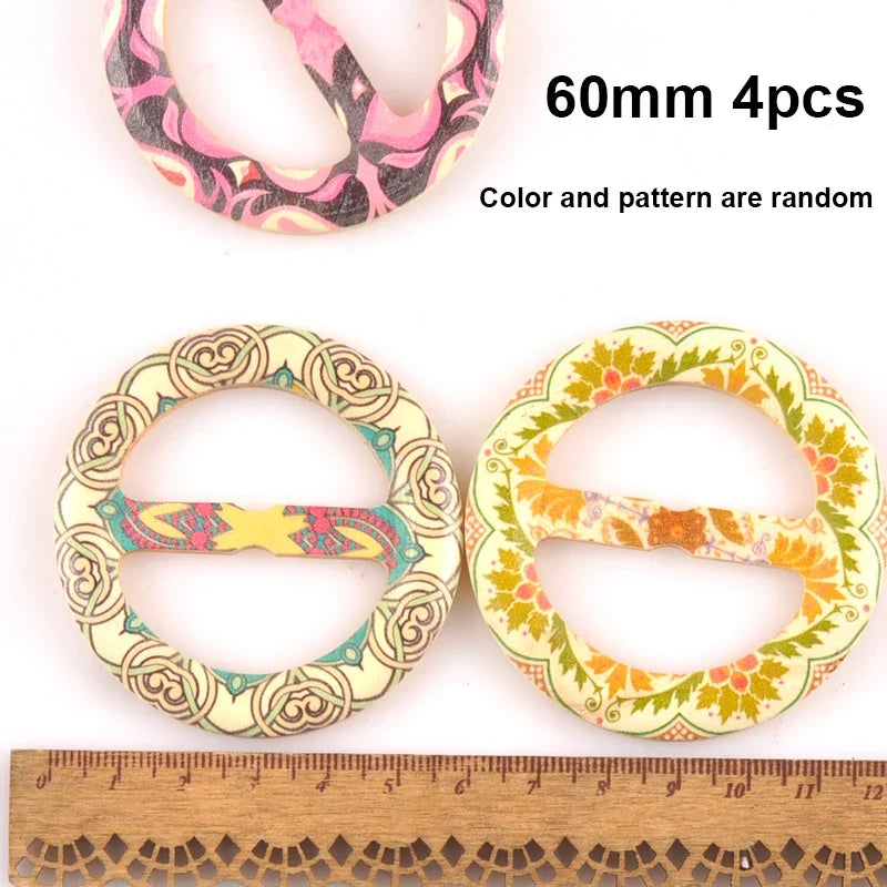 Wooden Round Ring Belt Buckles – DIY Sewing & Bag Accessory Sewing Ring Buckle Qme 60mm 4pcs