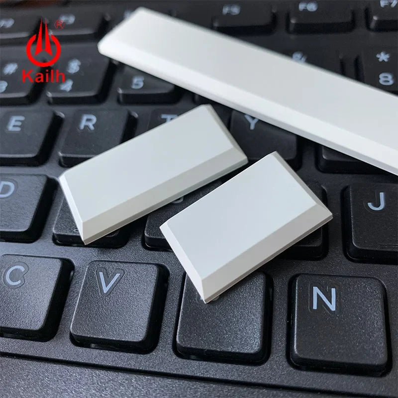 Kailh Low Profile Keycaps White Black 1.5U Spacebar – Qme Mechanical Keyboard Keycaps Qme