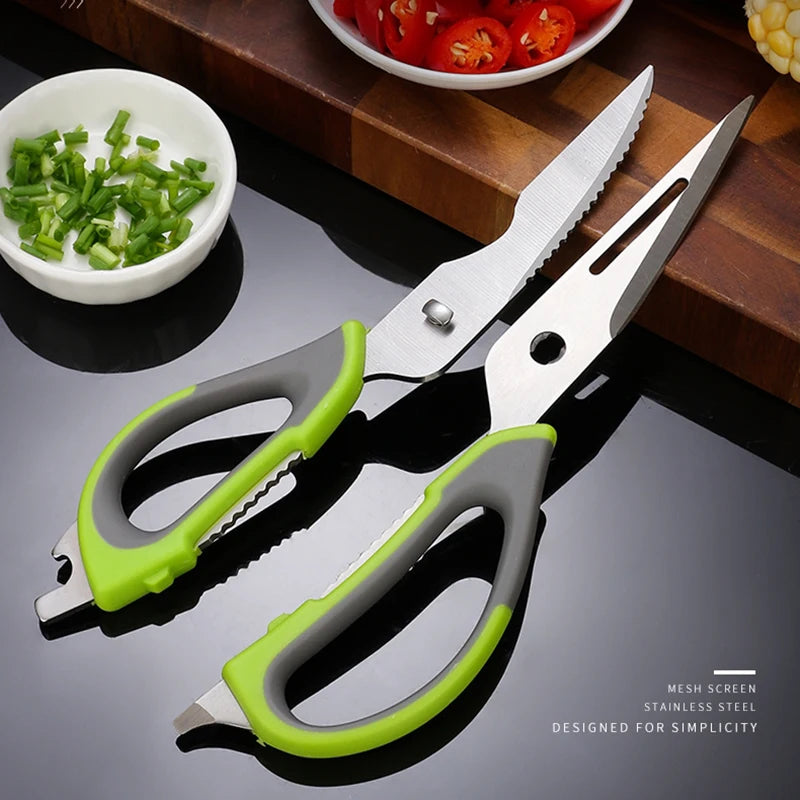 XITUO Stainless Steel Kitchen Scissors – Heavy-Duty Multipurpose Kitchen Scissors Qst