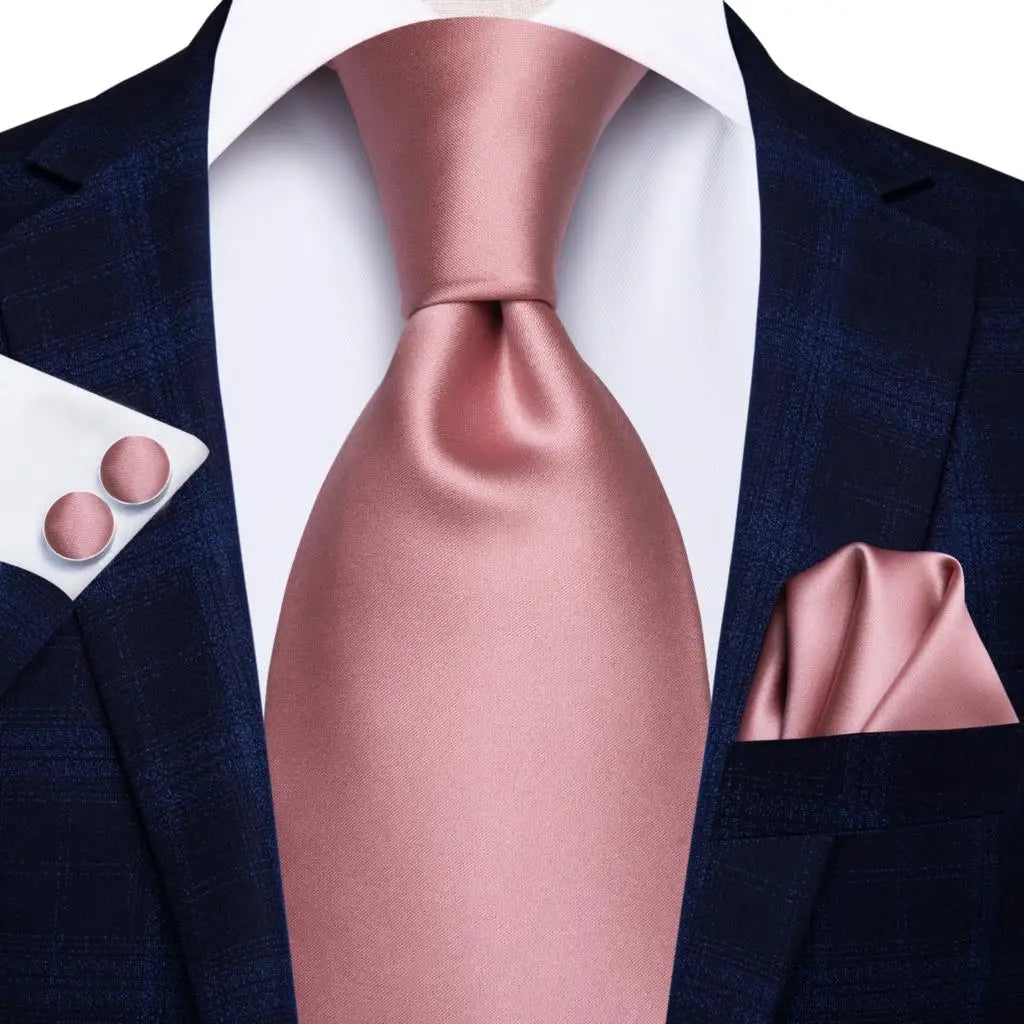 Jacquard Peacock Blue Wedding Tie, Hanky & Cufflinks Set