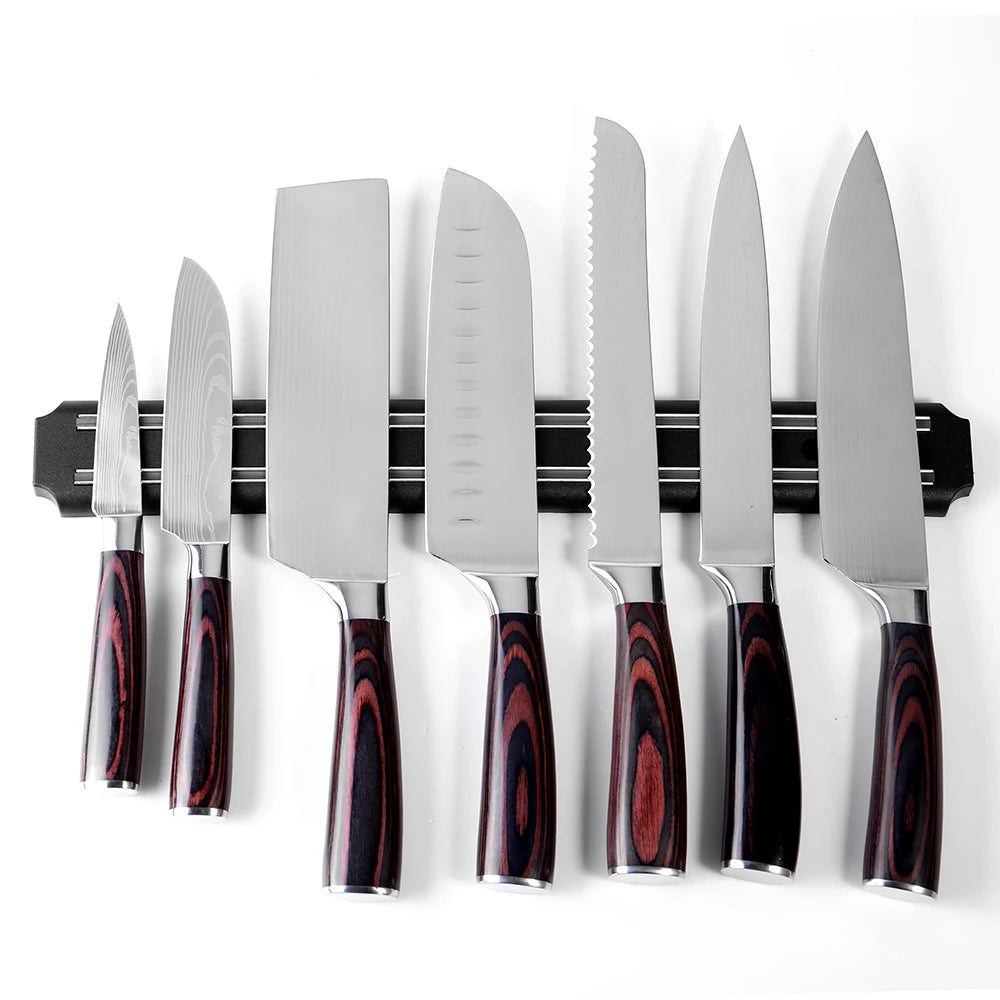 XITUO Magnetic Knife Holder Wall Mount Strip – 3 Sizes Magnetic Knife Strip Qst