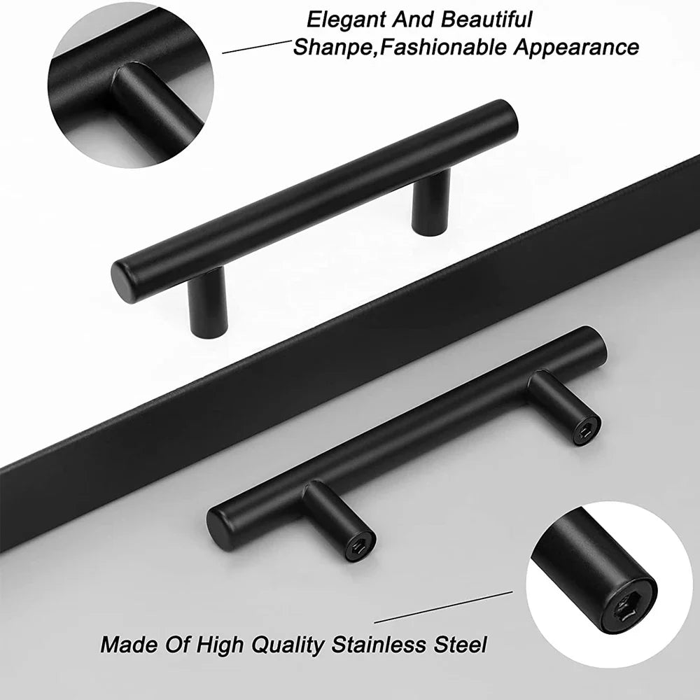 Stainless Steel T-Bar Cabinet Pulls & Drawer Handles Cabinet Drawer Pulls Qme