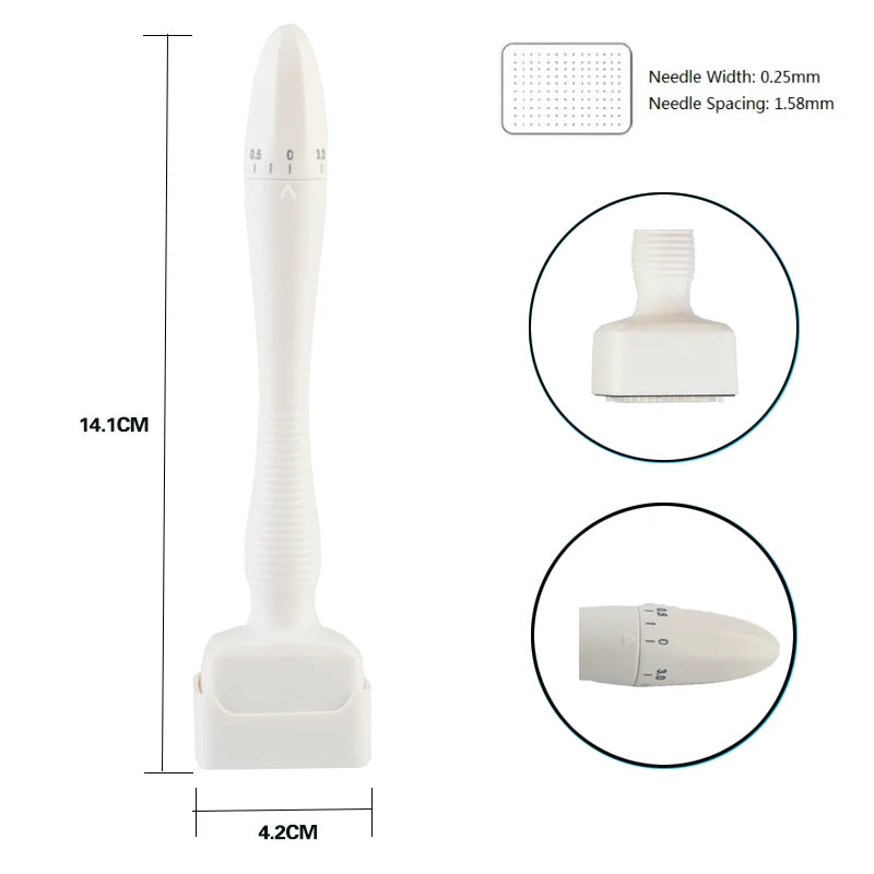 DRS 140A Adjustable Derma Stamp – 140 Pin Microneedling Tool Derma Stamp Qst