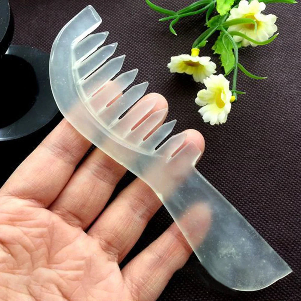 Natural Jade Stone Massage Comb – Scalp Massager Tool Jade Scalp Massage Comb Qme