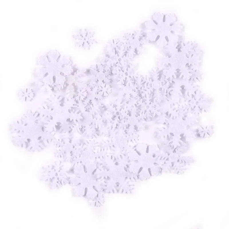 100pc Mixed Felt Snowflake Applique Patches – DIY Craft Stickers Felt Applique Patches Qme