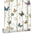 Birch Forest 3D Peel & Stick Wallpaper – Self-Adhesive PVC Roll Peel & Stick Wallpaper Qme Birch Butterfly 6mx45cm
