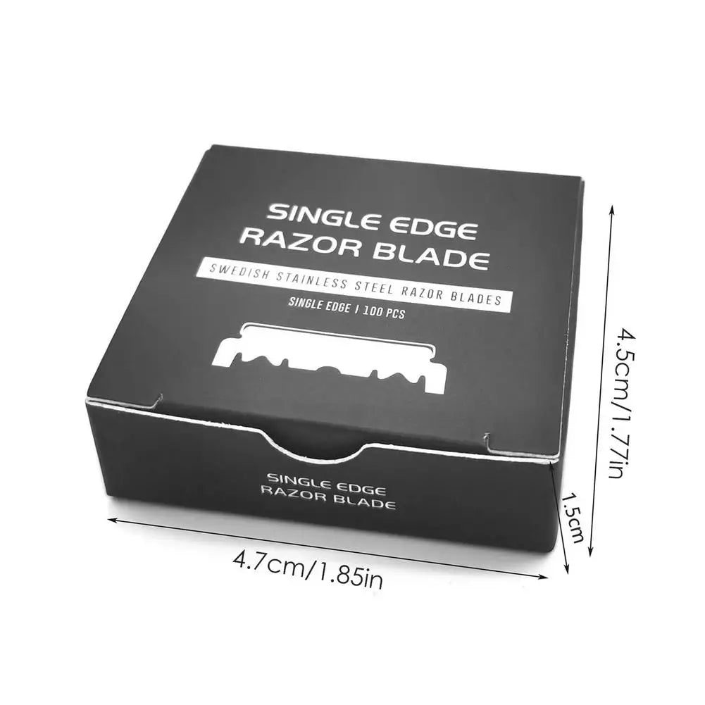 Single Edge Stainless Steel Razor Blades for Men's Shaving Replacement Razor Blades Qme