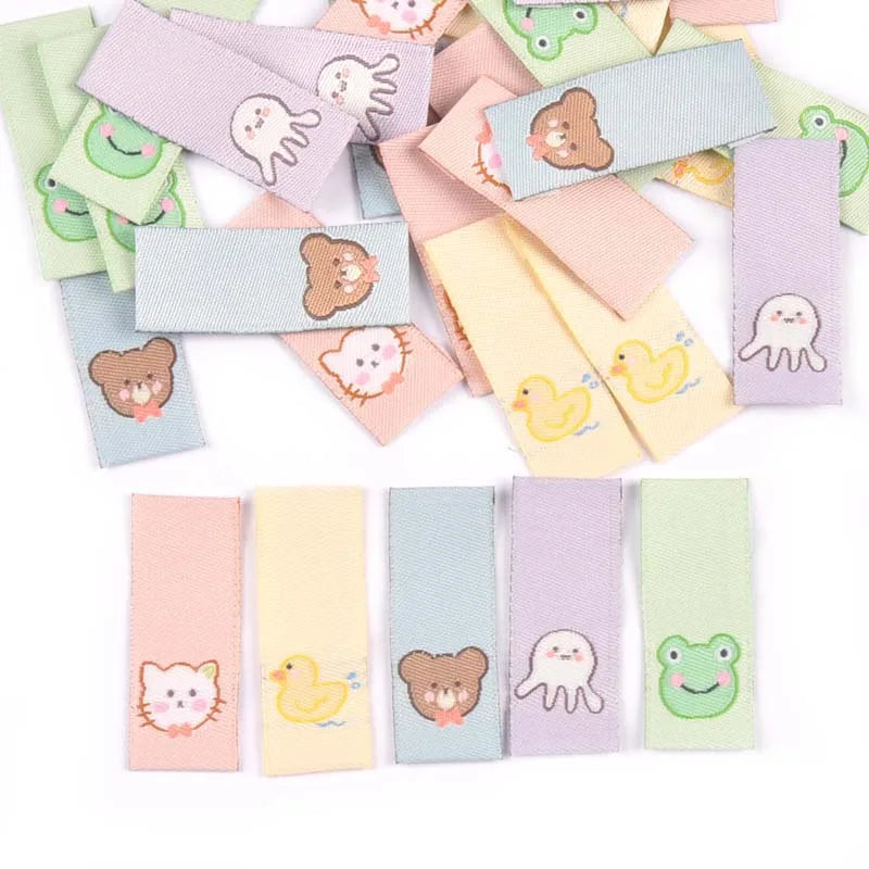 Cute Animal Embroidery Washable Sewing Labels – 50 Pcs Embroidery Sewing Labels Qme