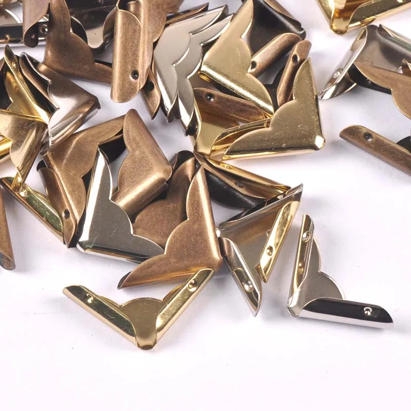 Bronze Metal Book Corner Protectors for Scrapbooking – 50pcs Book Corner Protectors Qme