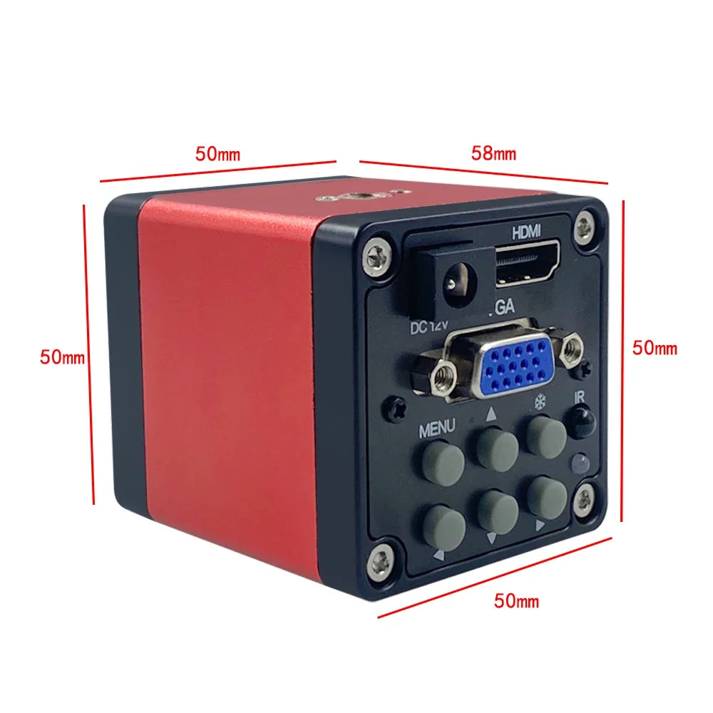 HD 1080P HDMI VGA Industrial Video Microscope Camera C Mount Industrial Microscope Camera Qme