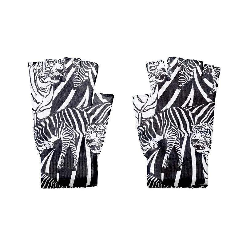 Women's Touch Screen Winter Mittens – Zebra Leopard Print Winter Touch Mittens Qme style3 One Size China Mainland