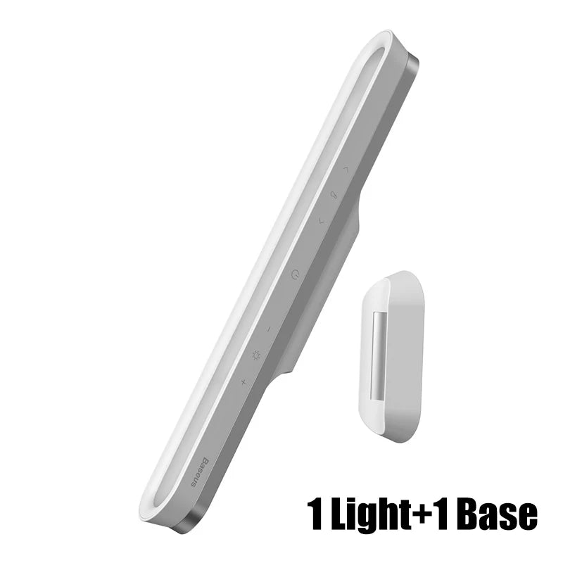Baseus Magnetic LED Desk Lamp – Rechargeable, Stepless Dimming Rechargeable Desk Lamp Qst No adapter Stepless Dimming M|5W