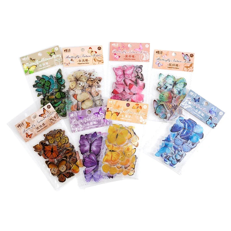 Butterfly Deco Stickers – Scrapbooking & Bullet Journaling Decorative Craft Stickers Qme