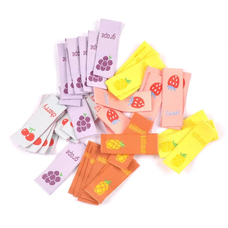 50pcs Fruit Embroidery Sewing Labels – DIY Craft Tags Embroidery Sewing Labels Qme