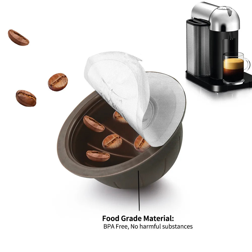 Refillable Nespresso Vertuo Capsules – Reusable Coffee Pods Reusable Coffee Capsules Qst