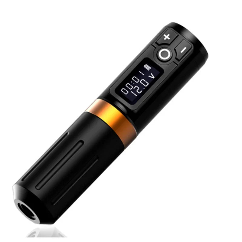Wireless Coreless Motor Tattoo Machine Pen | Fast Charging Wireless Tattoo Machine Qme Gold pen