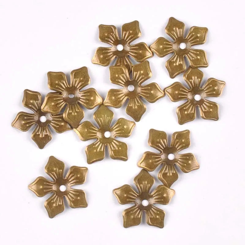 20mm Filigree Flower Connectors Gold Silver Bronze Metal Wraps Filigree Craft Connectors Qme