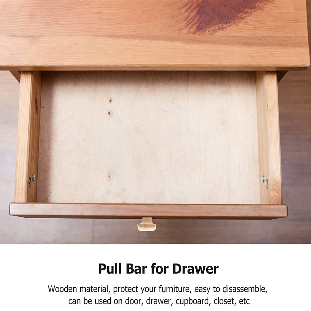 Square Natural Wood Cabinet Knobs & Drawer Pulls – 40mm Cabinet Knobs Qme