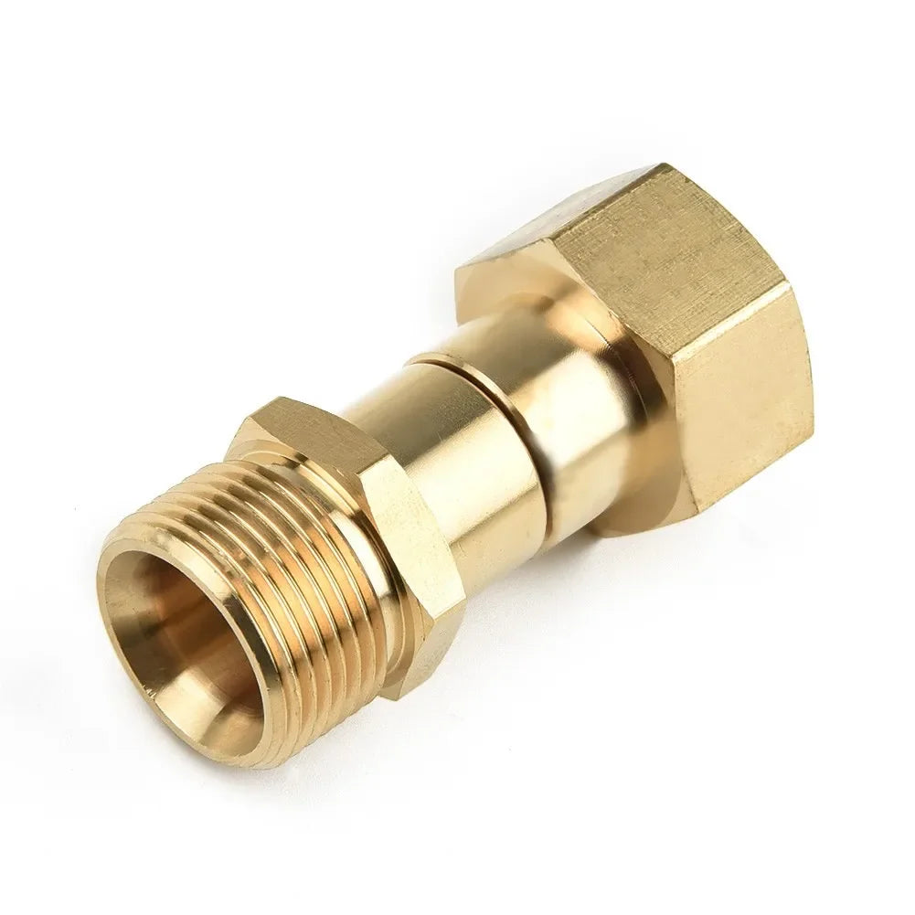 Brass Pressure Washer Swivel Joint Connector – M22 Thread Hose Swivel Connector Qme