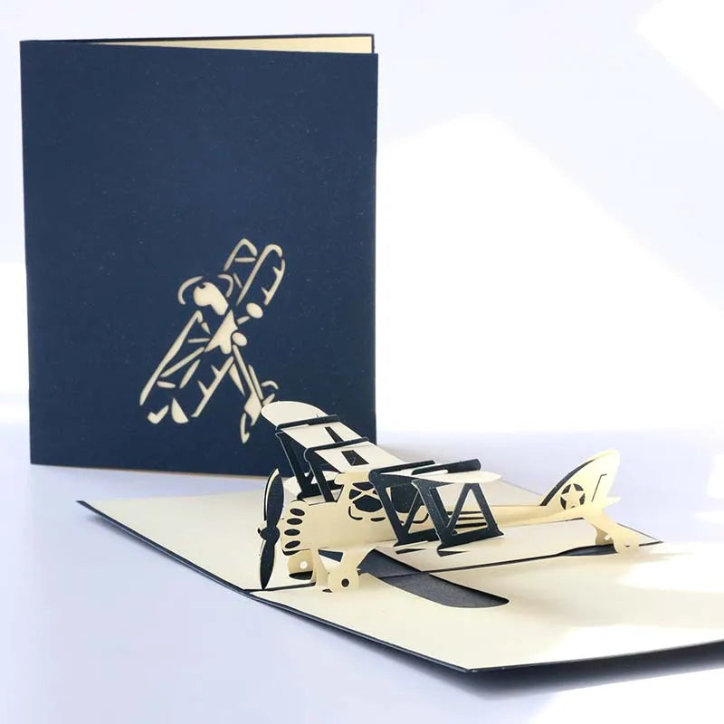 3D Pop-Up Graduation Greeting Card – Train, Aircraft & Sailboat Pop-Up Greeting Card Qme