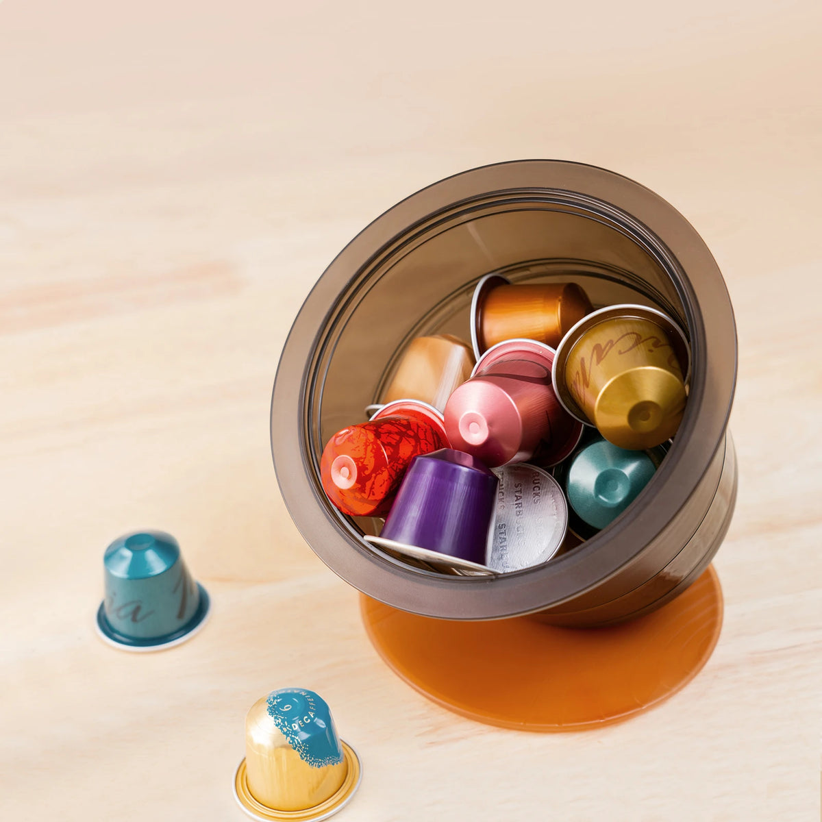 RECAFIMIL Coffee Capsule Holder & Pod Organizer Storage Box Pod Organizer Qst