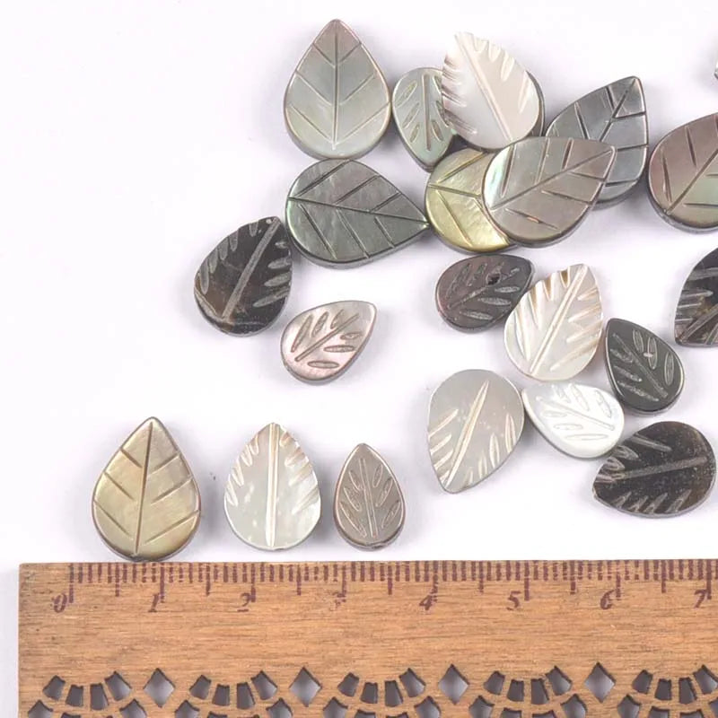Natural Pearl Leaf Shell Beads – DIY Jewelry Making 8–16mm Jewelry Making Beads Qme
