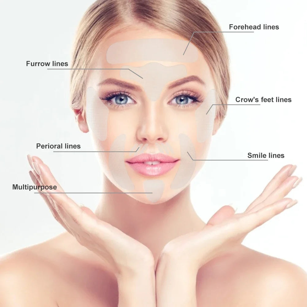 Reusable Forehead Anti-Wrinkle Silicone Petal Patches Anti-Wrinkle Patches Qme