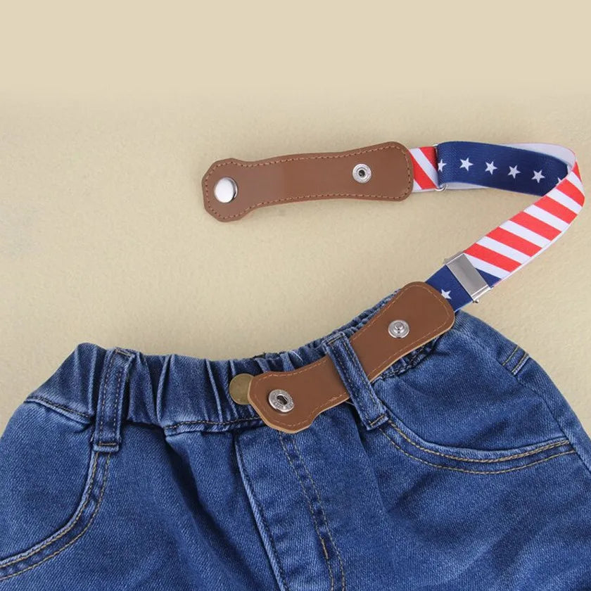 Kids Buckle-Free Elastic Stretch Belt for Toddlers | 17 Colors Kids Elastic Belt Qme
