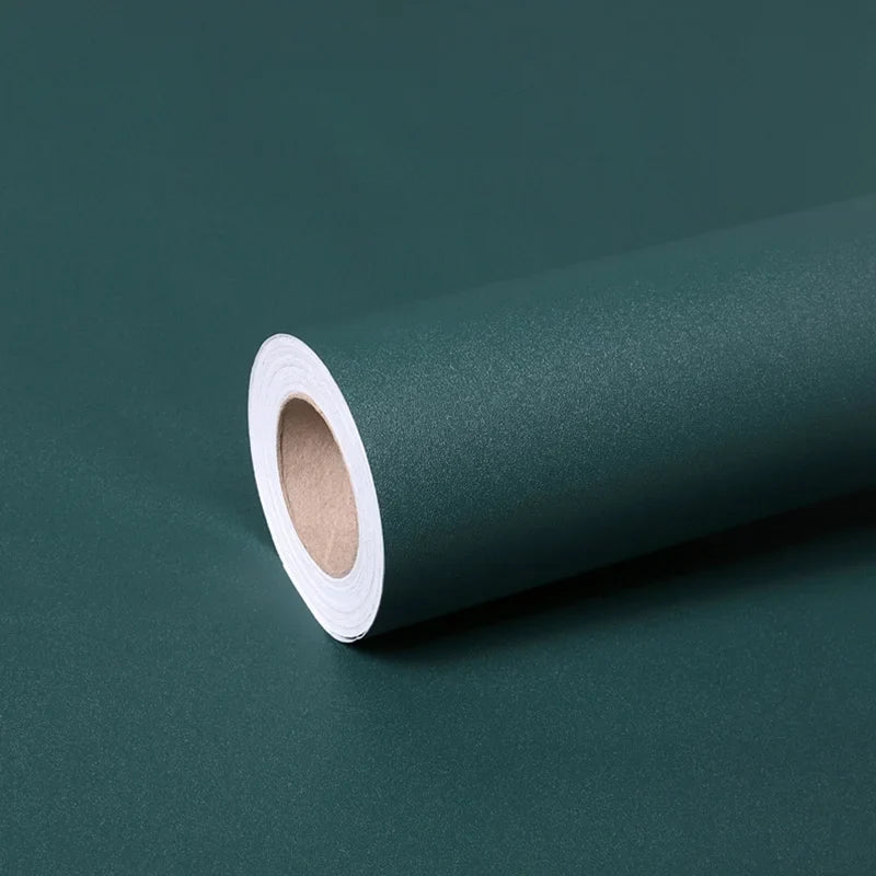 Dark Green Self-Adhesive Vinyl Wallpaper & Drawer Liner – Waterproof Self-Adhesive Wallpaper Qme Dark Green 5mx55cm