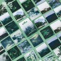 Green Forest Aesthetic Stickers for Diary, Planner & Scrapbook Decorative Sticker Set Qme A