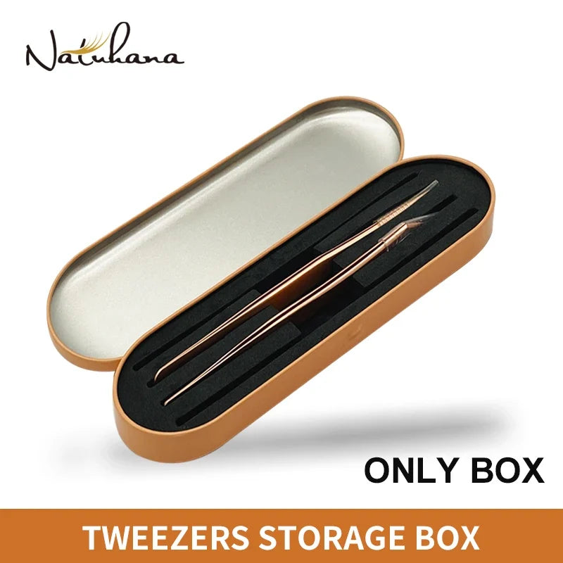 NATUHANA Tweezer Storage Box – Eyelash Extension Organizer Tweezer Organizer Case Qme