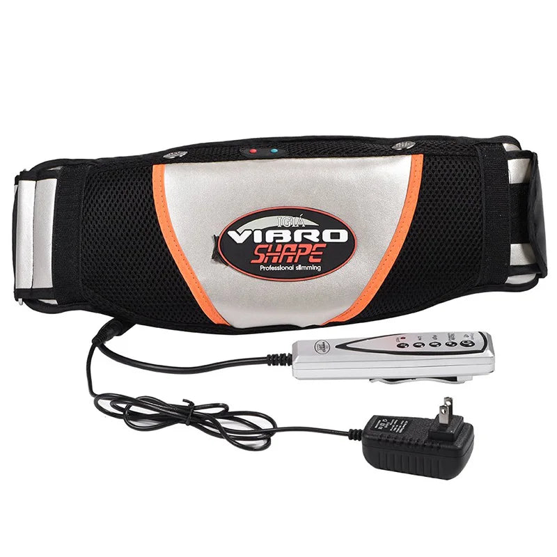 Vibrating Waist Massager Heating Belt – Belly Toning Wrap Waist Massager Belt Qst Ivory US Plug Russian Federation