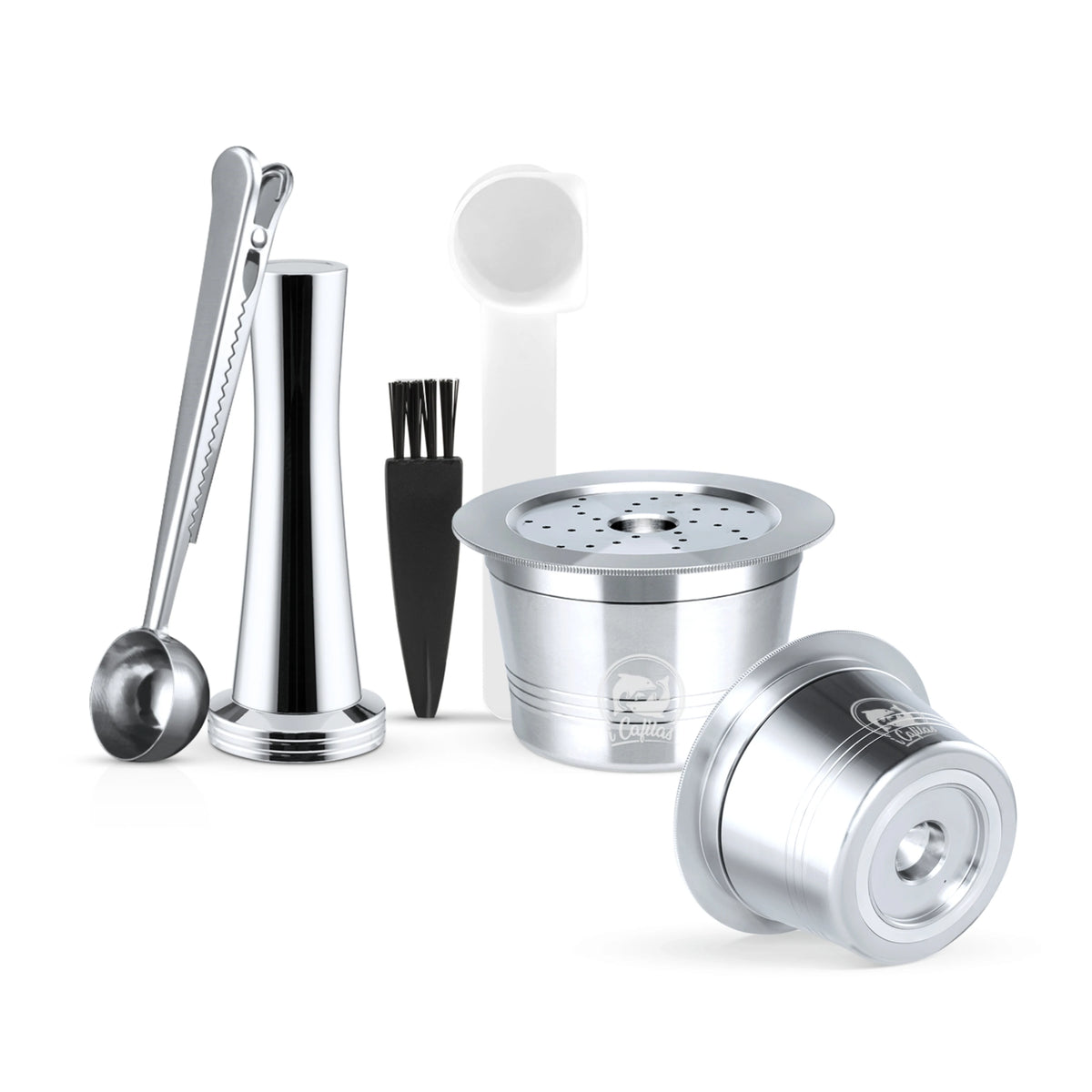 Reusable Stainless Steel Coffee Capsule for Caffitaly & K-Fee Refillable Coffee Capsule Qst 2C1T1S